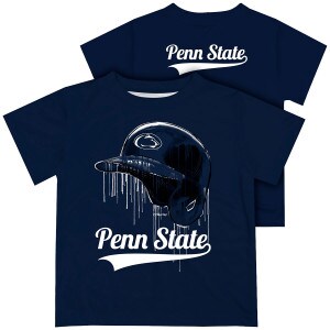 navy youth performance short sleeve tee dripping baseball helmet above Penn State